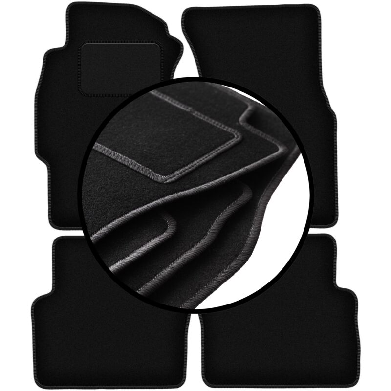foto del prodotto set completo di tappetini in velluto per rover 400 45 berlina 1998 2005 