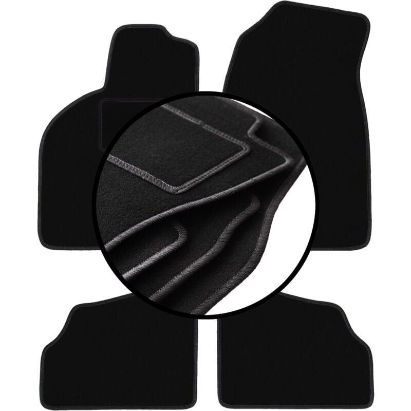 foto del prodotto set completo di tappetini in velluto per saab 9 3 i aero, liftback, berlina 1998 2002 