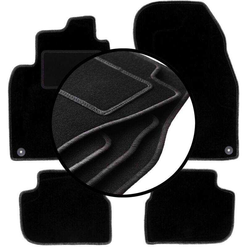 foto del prodotto set completo di tappetini in velluto per saab 9 3 ii cabrio 2002 2014 