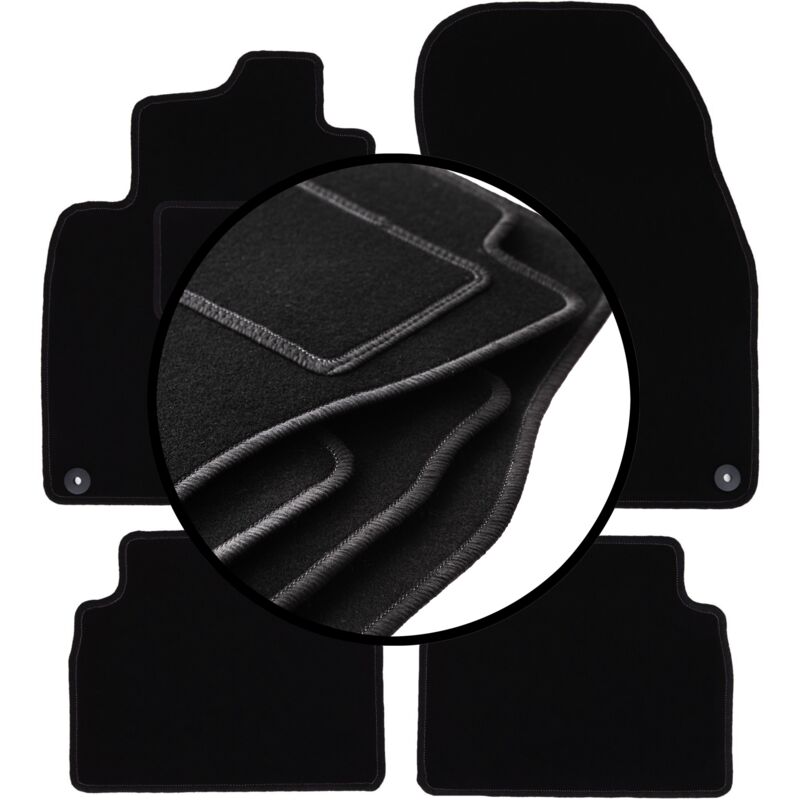 foto del prodotto set completo di tappetini in velluto per saab 9 3 ii y3sf station wagon, berlina 2002 2014 