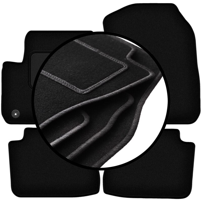 immagine 0 del prodotto set completo di tappetini in velluto per seat e mii hatchback 2019 
