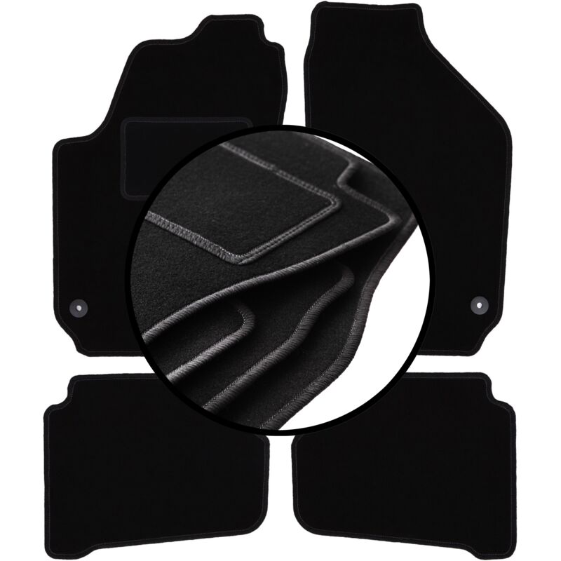 foto del prodotto set completo di tappetini in velluto per seat ibiza iii 6l hatchback 2002 2008 