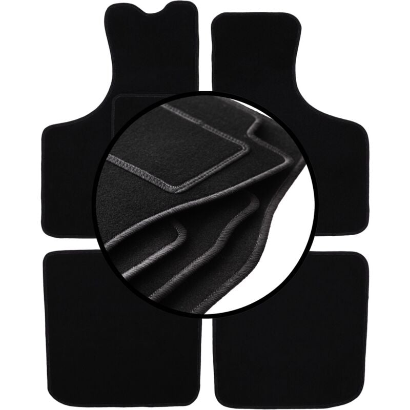 foto del prodotto set completo di tappetini in velluto per skoda 105 120 130 berlina 1976 1990 