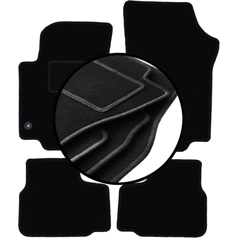 foto del prodotto set completo di tappetini in velluto per skoda citigo hatchback 2011 