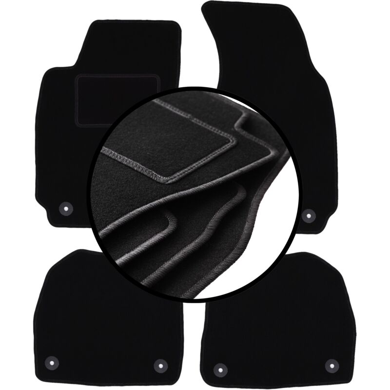 foto del prodotto set completo di tappetini in velluto per skoda superb i berlina 2001 2008 