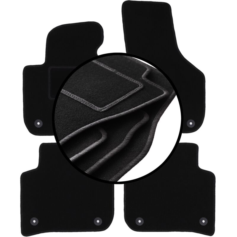 foto del prodotto set completo di tappetini in velluto per skoda superb ii berlina, station wagon 2008 2015 