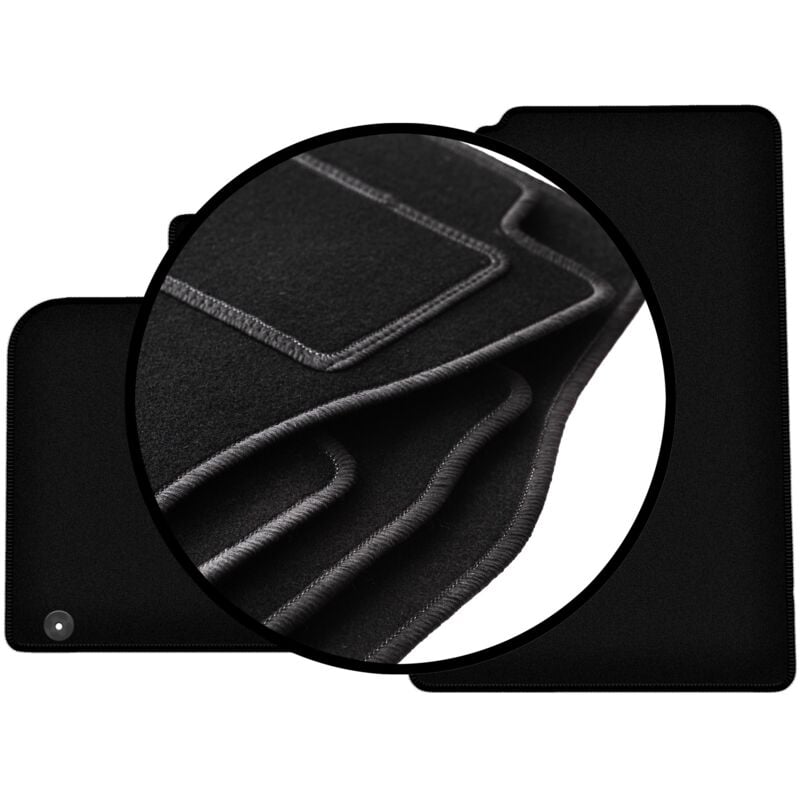 foto del prodotto set completo di tappetini in velluto per smart fortwo ii hatchback 2007 2014 
