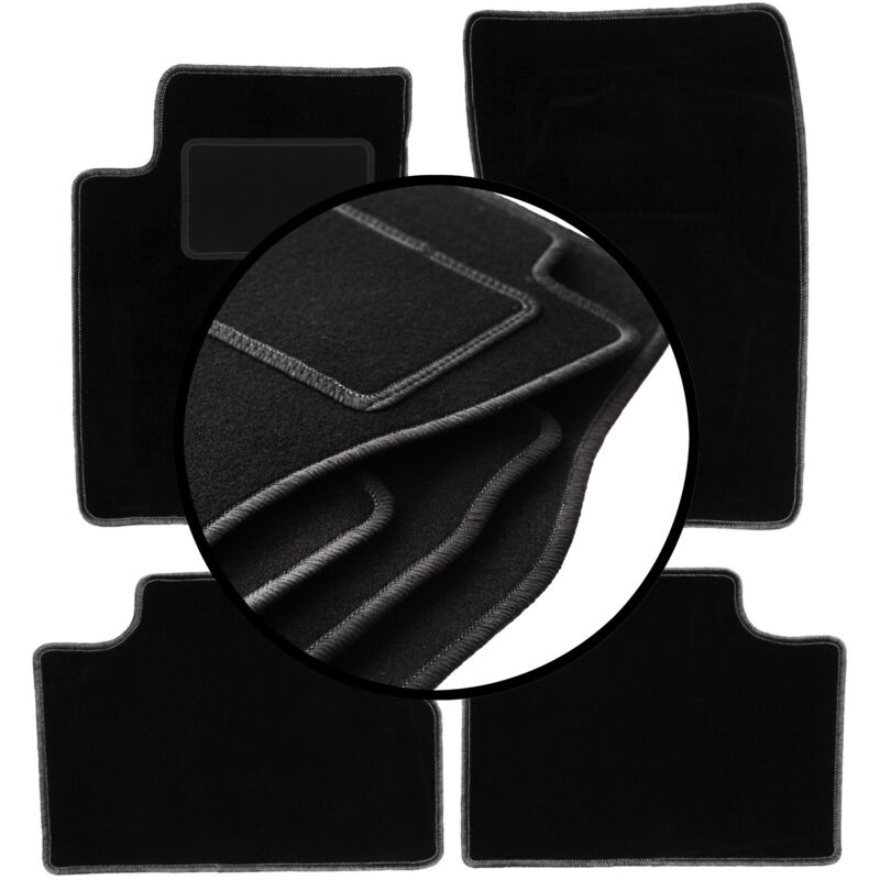 foto del prodotto set completo di tappetini in velluto per ssangyong kyron suv 2005 2014 