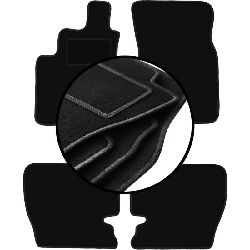 foto del prodotto set completo di tappetini in velluto per ssangyong musso suv 1993 2005 