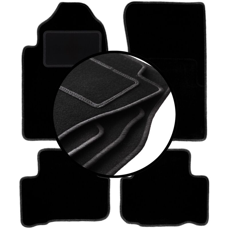 foto del prodotto set completo di tappetini in velluto per ssangyong rexton ii suv 2006 2012 