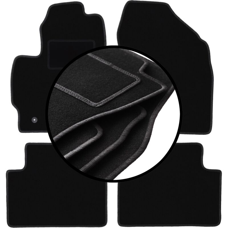 foto del prodotto set completo di tappetini in velluto per toyota auris i hatchback 2007 2012 