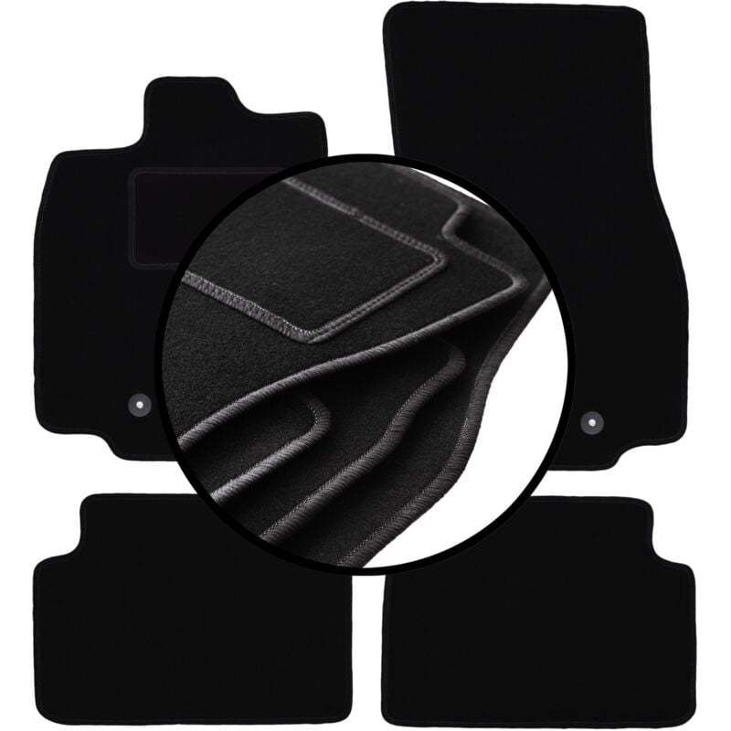 foto del prodotto set completo di tappetini in velluto per toyota prius ii hatchback 2003 2010 