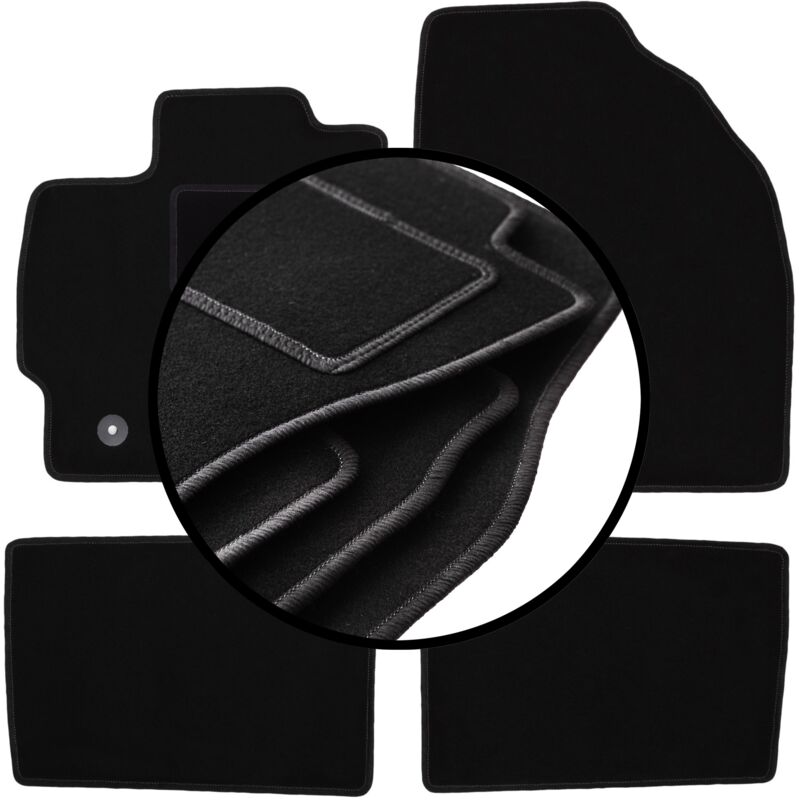 foto del prodotto set completo di tappetini in velluto per toyota prius iii hatchback 2009 2011 