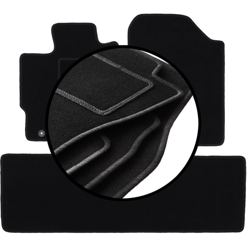 foto del prodotto set completo di tappetini in velluto per toyota yaris iii benzina 2011 2019 