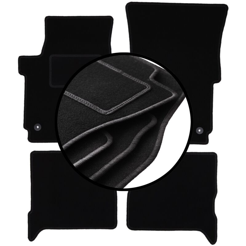 foto del prodotto set completo di tappetini in velluto per volkswagen amarok pick up 2010 