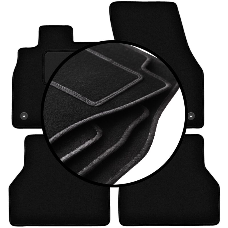 foto del prodotto set completo di tappetini in velluto per volkswagen caddy iv kombivan 2020 