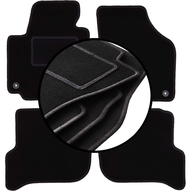 foto del prodotto set completo di tappetini in velluto per volkswagen golf plus minivan 2005 2014 