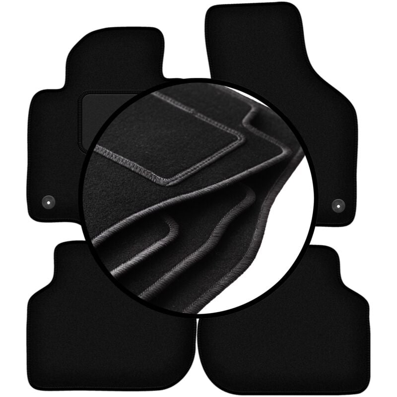 foto del prodotto set completo di tappetini in velluto per volkswagen jetta vi berlina, station wagon, variant 2010 2018 