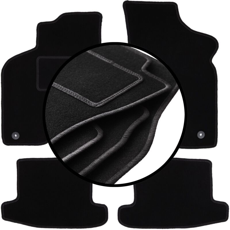 foto del prodotto set completo di tappetini in velluto per volkswagen lupo hatchback 1997 2005 