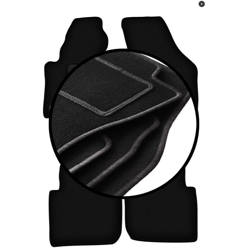 foto del prodotto set completo di tappetini in velluto per volkswagen passat b6 b7 usa berlina, station wagon 2005 2014 