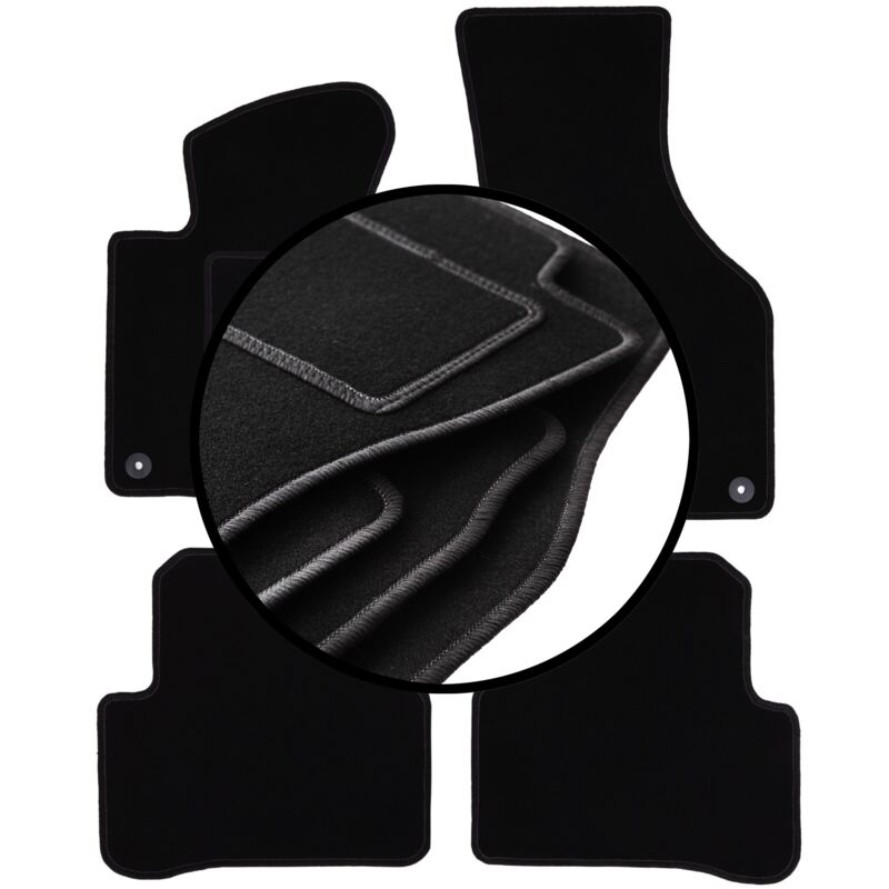foto del prodotto set completo di tappetini in velluto per volkswagen passat cc coup 2008 2012 