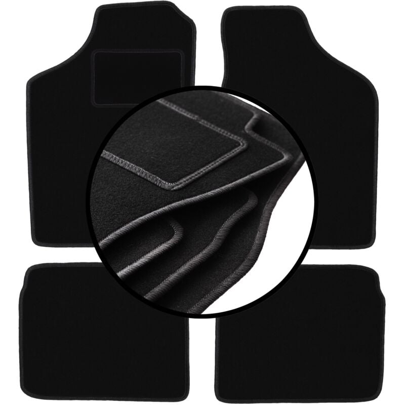 foto del prodotto set completo di tappetini in velluto per volkswagen polo ii coup , hatchback, berlina 1981 1992 