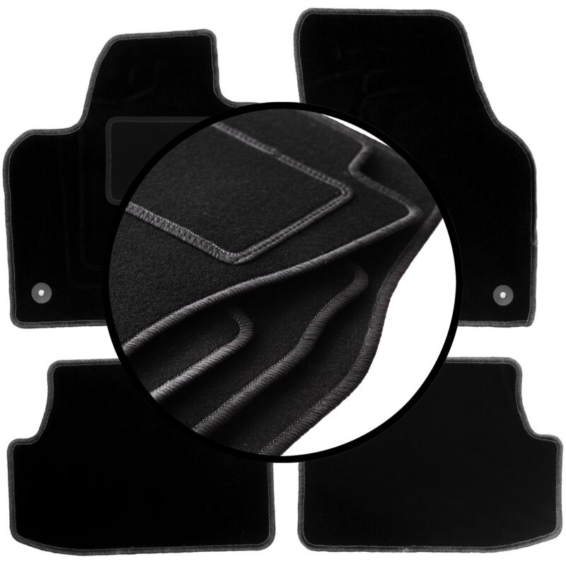 foto del prodotto set completo di tappetini in velluto per: volkswagen polo vi hatchback (2017-)
