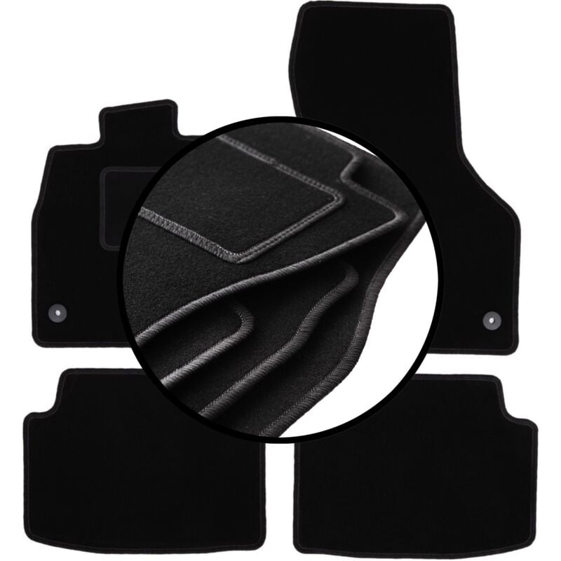 foto del prodotto set completo di tappetini in velluto per volkswagen tiguan ii crossover 2015 