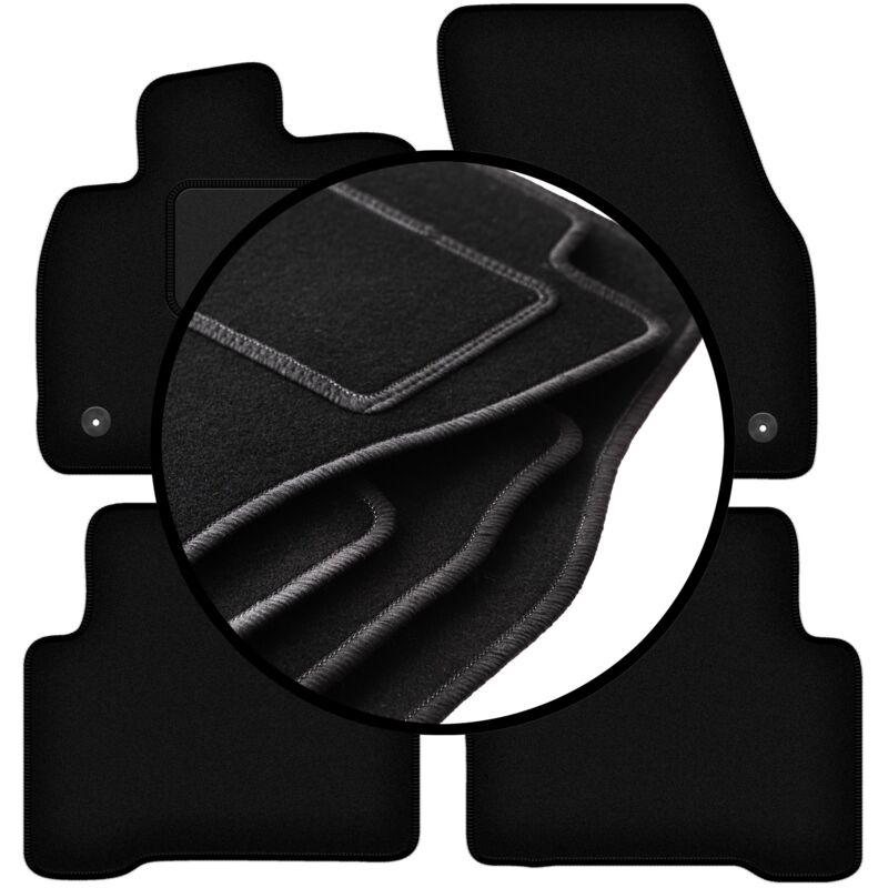 foto del prodotto set completo di tappetini in velluto per volkswagen touran ii minivan 2016 