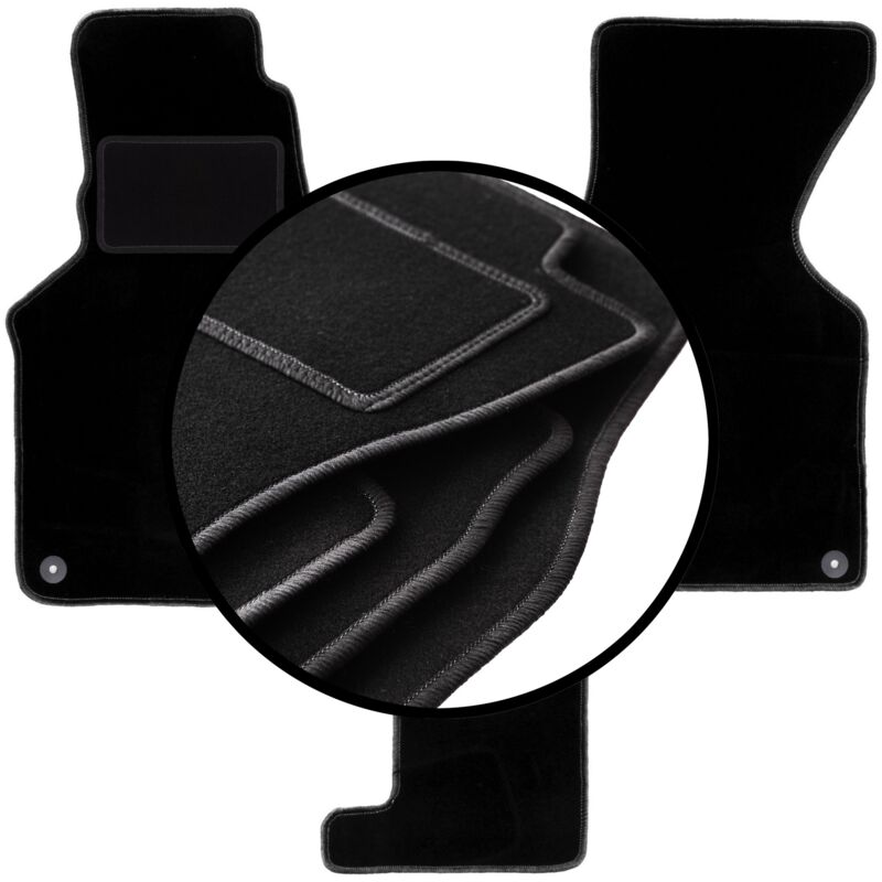 foto del prodotto set completo di tappetini in velluto per volkswagen transporter t4 caravelle manuale 1993 2001 