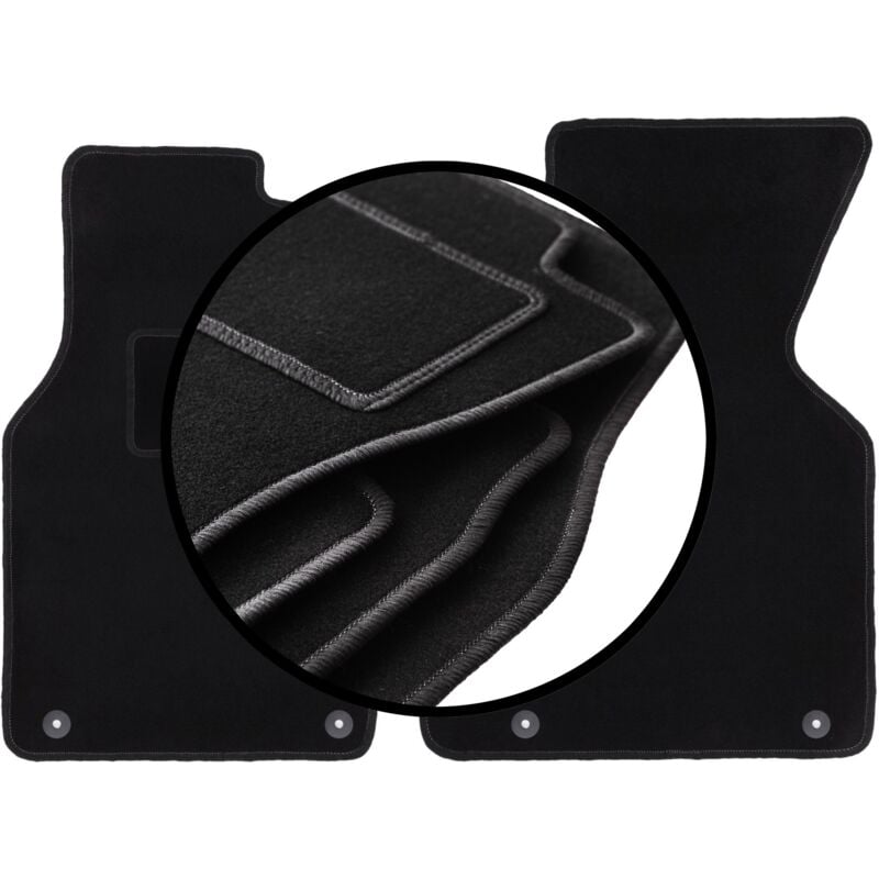 foto del prodotto set completo di tappetini in velluto per volkswagen transporter t4 multivan furgone per consegne 1993 2001 