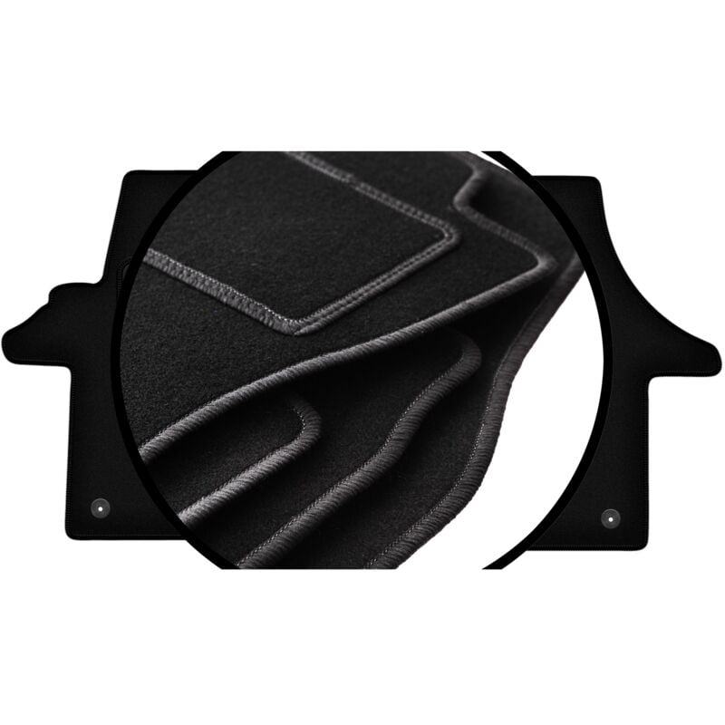 foto del prodotto set completo di tappetini in velluto per volkswagen transporter t5 furgone per consegne 2003 2015 