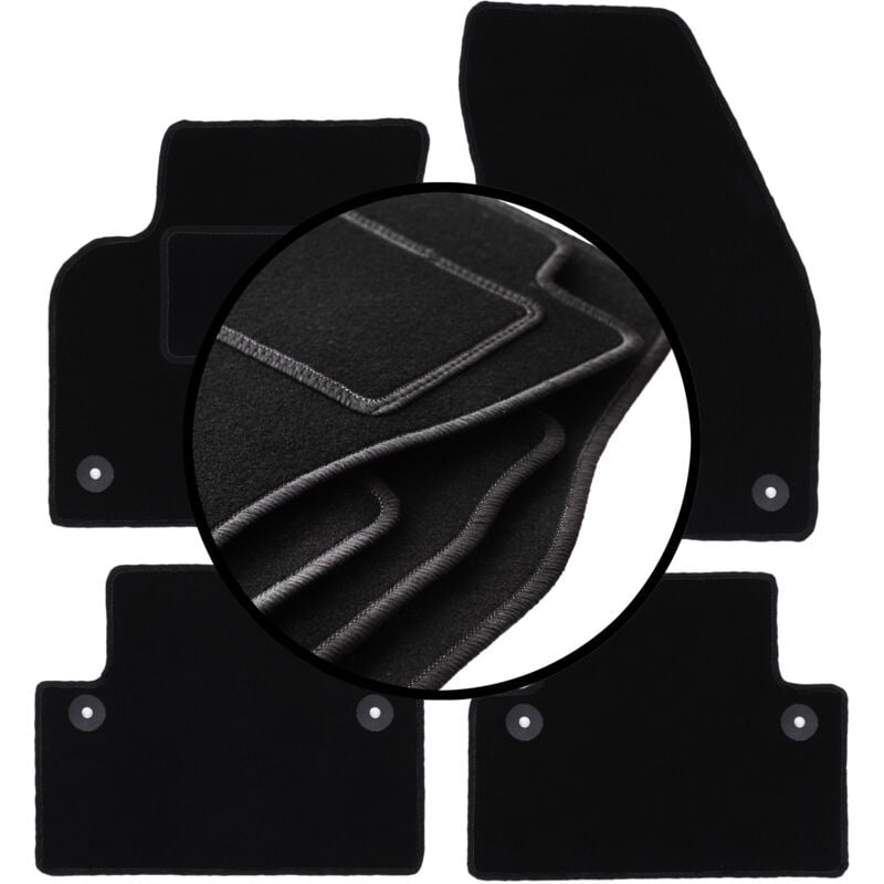 foto del prodotto set completo di tappetini in velluto per volvo c30 hatchback 2006 2012 