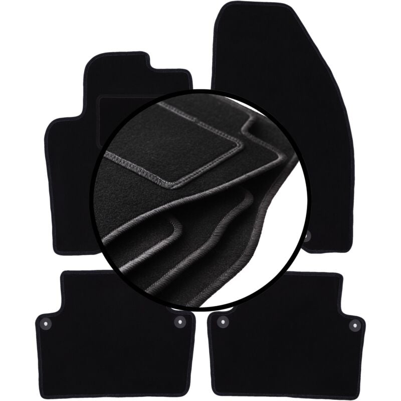 foto del prodotto set completo di tappetini in velluto per volvo v70 ii station wagon 2000 2007 