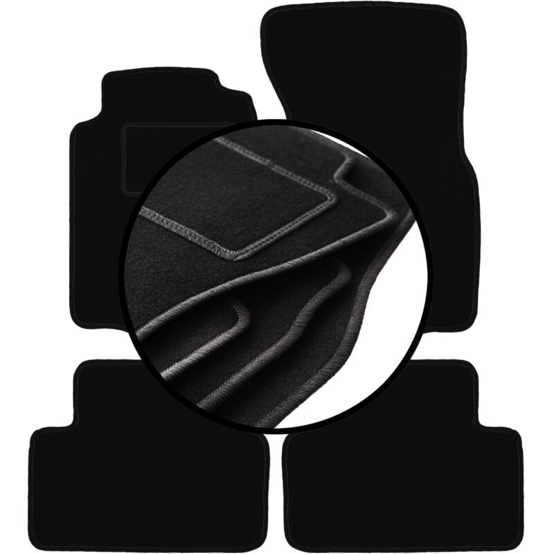 foto del prodotto set completo di tappetini in velluto per volvo v90 i station wagon 1997 1998 