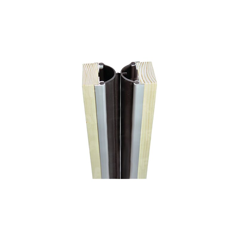 foto del prodotto set completo per porte jourjon h.2m 50 per 2 porte 36 44 mm 2 guarnizioni 4 profili in alluminio 260124