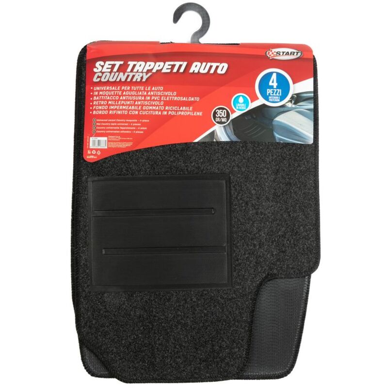 foto del prodotto set completo tappeti auto country in moquette 350 gr mq universale