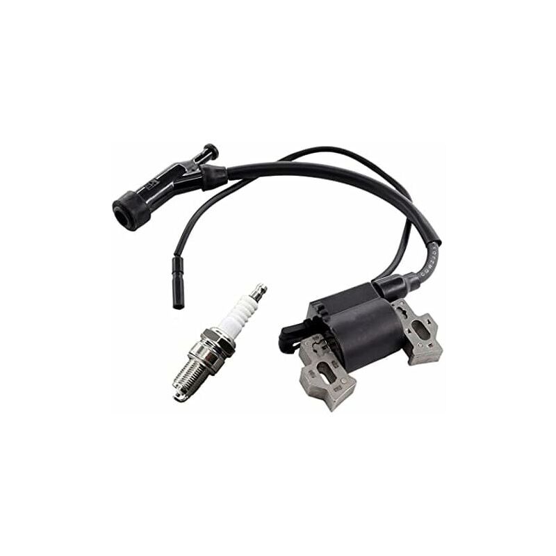 foto del prodotto set comprensivo di bobina di accensione e candela per il generatore berlan bste3000 2800 w 6,5 hp e scheppach sg3000. ulisem