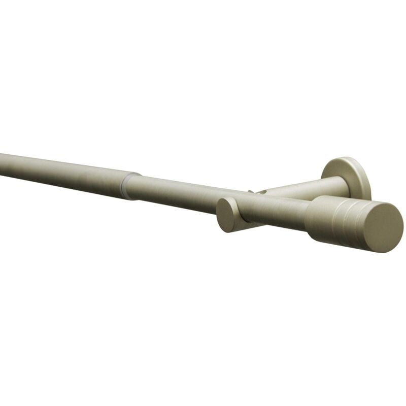 foto del prodotto set con bastone per tende elba cilindro 1 binario 16 19 mm champagne 120 210 cm gardinia