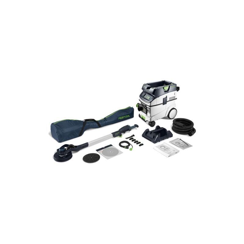 foto del prodotto set con levigatrice a stelo e aspiratore planex lhs 2 m 225 eq ctm 36 set festool