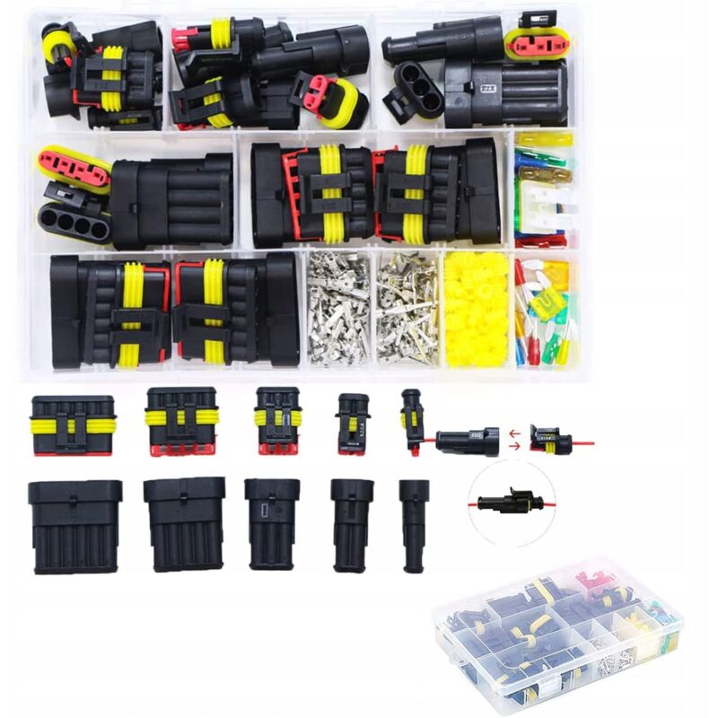 foto del prodotto set connettori elettrici ermetici 240 pz.