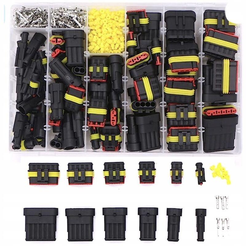 foto del prodotto set connettori elettrici ermetici 622 pz.