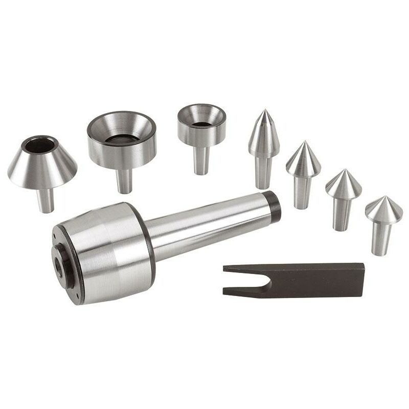 foto del prodotto set contropunta girevole x tornio cm 3 fervi c050 3