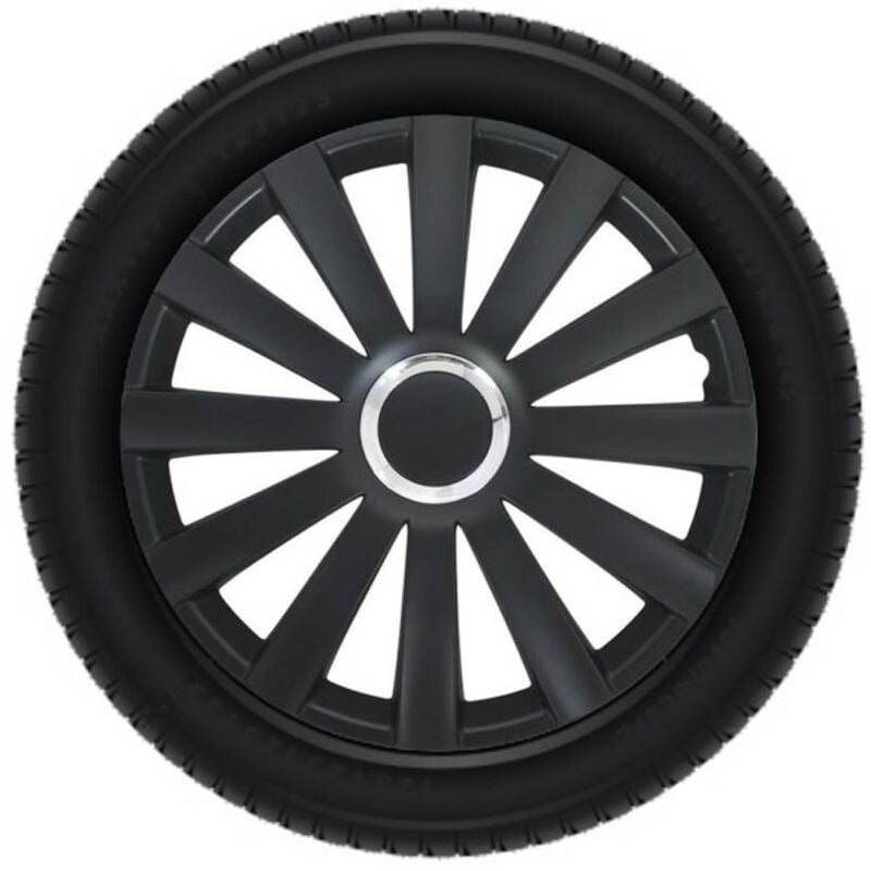 foto del prodotto set copricerchi 14 pollici spyder nero