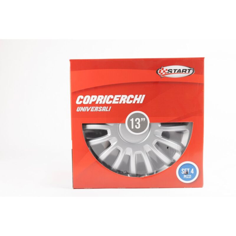foto del prodotto set copricerchi auto grigi monza 13 4 pezzi in abs