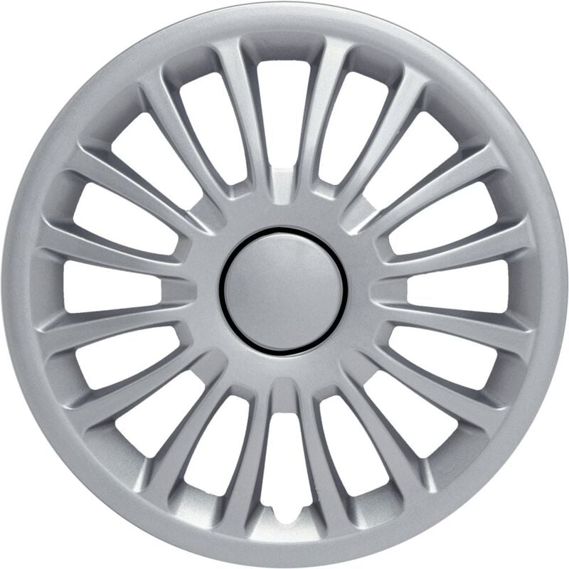 foto del prodotto set copricerchi auto grigi monza 15 4 pezzi in abs