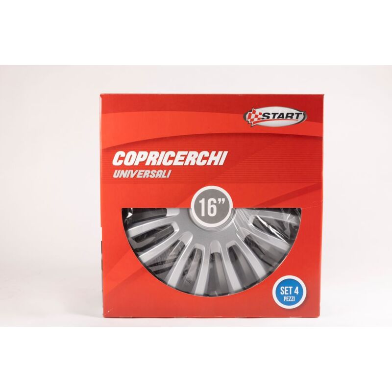 foto del prodotto set copricerchi auto grigi monza 16 4 pezzi in abs
