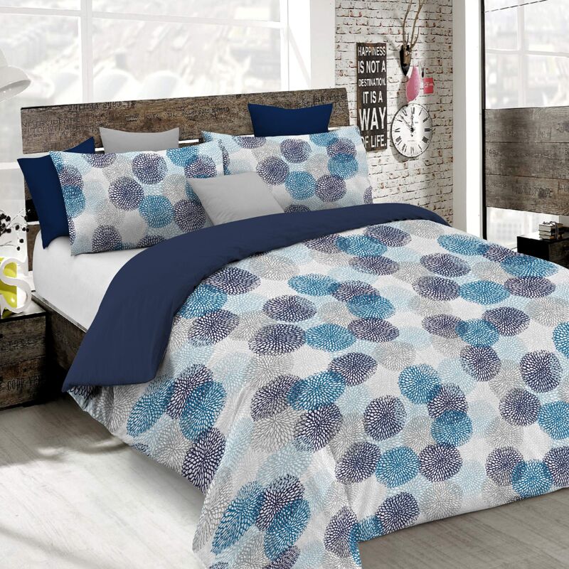 foto del prodotto set copripiumino 100 cotone fantasy, lavorato in italia - parure copri piumino - sacco piumone 200x200 cm con patella e federe cuscino, piazza e