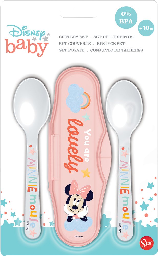 foto del prodotto set cucchiai in plastica bambine disney minnie