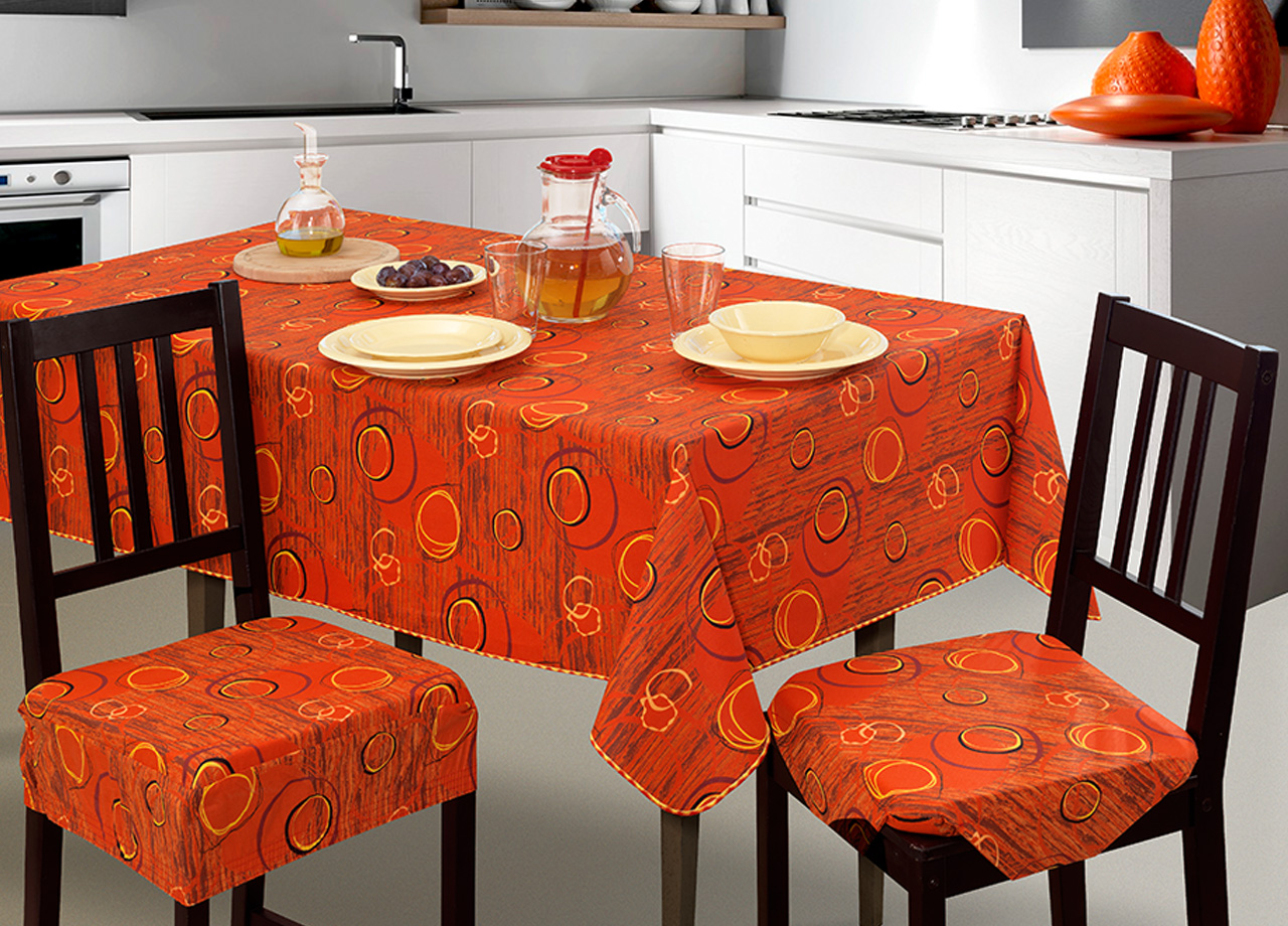 foto del prodotto set cuscini coprisedia imbottiti sfoderabili modello canyon made in italy aletta 6pz arancio